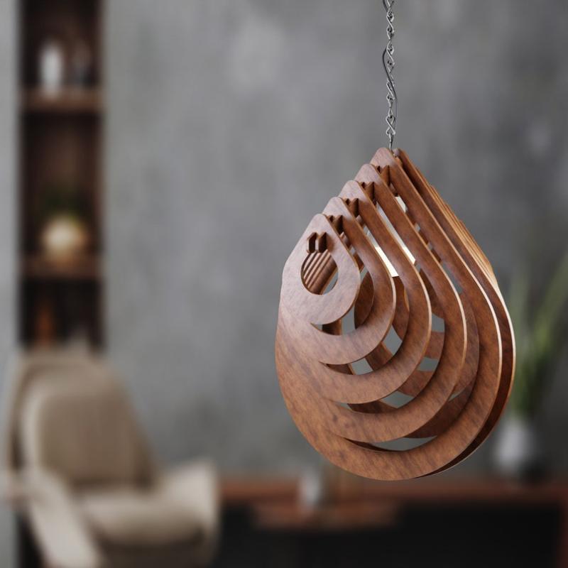 Drevená dizajnová lampa Dosya